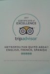 Certif TRIP ADVISOR&nbsp;DEPARTAMENTO